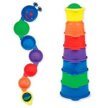 Munchkin 011027 Caterpillar Spillers Stackable Bath Toys