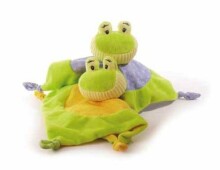 Djeco Art.7166  Doudou Froggy Мягкая игрушка - погремушка Тряпочка для сна 'Лягушонок'