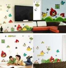 Sienas uzlīme Angry Birds