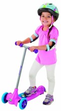 Kixi Scribble Pink Bērnu skrējritenis ar krītiņiem (3 riteņu skūteris)