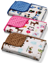BabyOno Art. 1404/03 Double-sided microfiber blanket Bubble