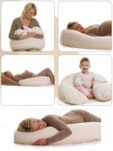 La Bebe™ Snug Cotton Nursing Maternity Pillow Art.67342 London, 20x70 cm