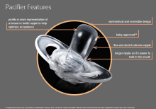 Tommee Tippee Art. 43335964 Air Anatomisks silikona knupis māneklītis ar rinķi, 2 gb. 0-6 m