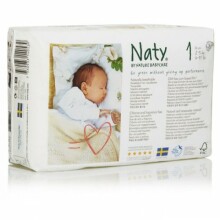 Nature Babycare 140539-19 naujagimis (2-5kg), 25 vnt. Sauskelnes