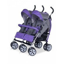 EasyGo'14 Comfort DUO Purple Pastaigu dvīņu ratiņi 