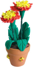 Paulinda Super Dough Flower Pots 081142 Набор пластилина Горшочек с цветами