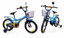 Elgrom 1401E Bērnu Ritenis BMX Veloz 14'' Simple Bike (velosipēds) ar pumpējamām riepām un papildus riteņiem 