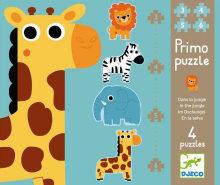 DJECO Art.DJ07135 Primo puzzle In the Jungle