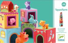 DJECO  Art.DJ09108 Topanifarm Stacking Blocks