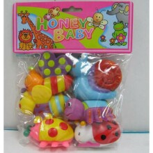 Honey Baby Art.EL1112 Комплект игрушек для ванной (6 шт.) 
