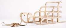 „Žube“ medinės rogučių dizaino rogės vaikams su viena sėdynė