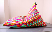 „Life by Qubo ™ Tryangle Stripes“, 70500, sėdmaišis, pūstuvai, minkšti pupelių maišeliai