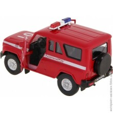 Autotime collection 11452W  Детская коллекционная металлическая  машинка UAZ HUNTER ,масштаб 1:34, Пожарная Охрана