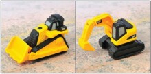 „Caterpillar Art.80020 Mini Worker Minis“ 2 pak. (Lizdinė plokštelė) Žaislinė mini mašina su žibintais, 6 cm