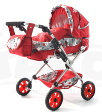 Tako lėlių vežimėlis Art.WL4-04 Klasikinis lėlių vežimėlis su krepšiu