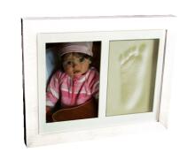 Art for baby Art.72001 Hand and Foot Print White
