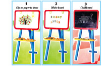 Kidi Play G1001/117 Board Bērnu koka zīmēšanas tāfele - Molberts