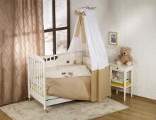 NINO-ESPANA Morada Beige Sheeps Bed bumper 180 cm