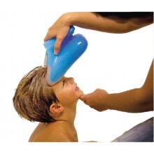 „Nuby“ šampūno skalavimo priemonė Art.6138 mėlyna vandens / šampūno puodelio skalavimo priemonė