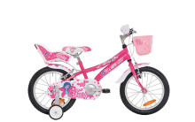 Atala Fairy 16” Детский Двухколёсный велосипед со вспомогательными колёсами (четырёхколёсный) с 4х лет