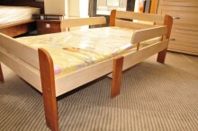 „Straubek Art.Lana Youth“ natūralaus beržo medinė lova, lakuota 75x142cm