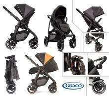 Graco  Evo XT Art.1986891 Black Grey Stroller