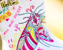 El Rhey Kids Colour Me Wellies Moth Carry Pack