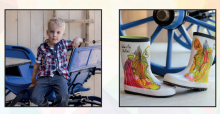 „El Rhey Kids Color Me Wellies Zebra Carry Pack“ vaikiški guminiai batai (guminės juostos) su flomasteriais dovanų dėžutėje