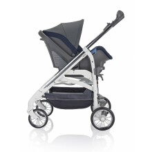 „Inglesina '15 Otutto Deluxe Sorrento“ vežimėlis, vežimėlio krepšys, vežimėlio sėdynė (be rėmo), automobilinė kėdutė, skėtis, stovas