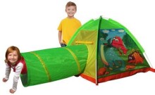 IPLAY Bērnu telts ar tuneli Dino 8351