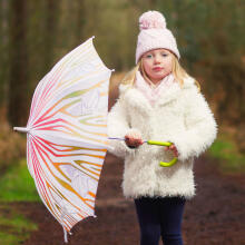 Colour Me Brollies Umbrella Zebra