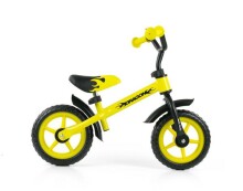 MillyMally Dragon Yellow Brake Детский велосипед - бегунок с металлической рамой и тормозом 10''