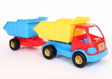 Vaikiškas sunkvežimis „Sand Funny Toys 077“ - savivartis su priekaba 452750