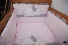„Tuttolina Sleeping Cat Pink“ vaikiškos patalynės komplektas su užvalkalu + pagalvės užvalkalas