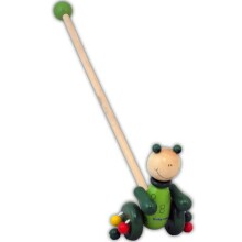 Babymix Art.TP-38173 деревянная игрушка толкалка Лягушка
