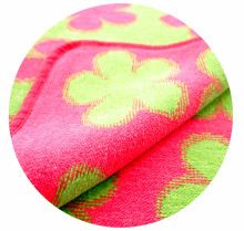 Cotton Eco blanket Art.0769 Red Cotton Chenille blanket  90*70cm