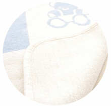 Cotton Eco blanket Art.0768 Blue Cotton Chenille 70*90cm