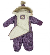 Huppa '16 Coco Art. 8507AW-002 Megztas kūdikių žiemos kepurės gaubtas su medvilniniu pamušalu (dydis XS-L)
