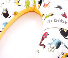 La Bebe™ Snug Cotton Nursing Maternity Pillow Art.81018 Cats, 20x70 cm