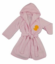 Duet Baby Art.568 Coral Bērnu mīksts frotē halāts ar kapuci (104-110 sm)