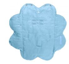Wallaboo Baby Wrap Nore Soft Blue Art.WW.0809.1106 Silts un mīksts konvertiņš puķes formā