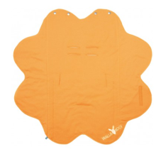 „Wallaboo Baby Wrap Fleur Sun Orange“ gaminys. WWF.0310.1910 Šilta ir minkšta gėlių forma