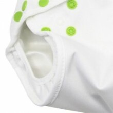 Imse Vimse Art.315220 Soft Diaper Cover White Мягкий многоразовый подгузник на кнопочках