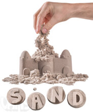 Magic Sand Brown Art.21790 Кинетичекий песок разных цветов в баночке с формочками (250гр)