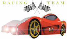 Racing Cars LED Art.81920 CotBed 160x80cm