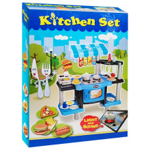 PW Toys Art.IW033 Interaktyvi žaislinė virtuvė - kavinė su garso ir šviesos efektais