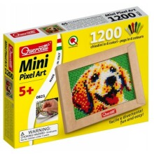Quercetti menas. Q0821 „Mozaika Mini Pixel Art“ su šuns atvaizdu