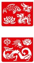 Djeco Small Stencils Asia Art. DJ09741