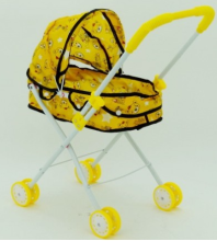 Lėlių vežimėlis Art.ZRAM1 Klasikinis lėlių vežimėlis su gobtuvu