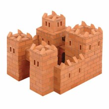 „Brickmaster Castle Art.T101“ statybinis konstruktorius - tikros molio plytos vaikams